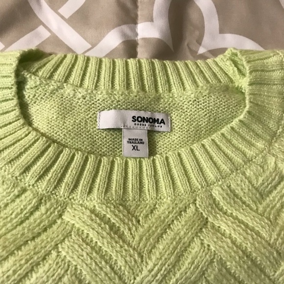 Lattice Front Raglan Crewneck Sweater - Picture 3 of 6